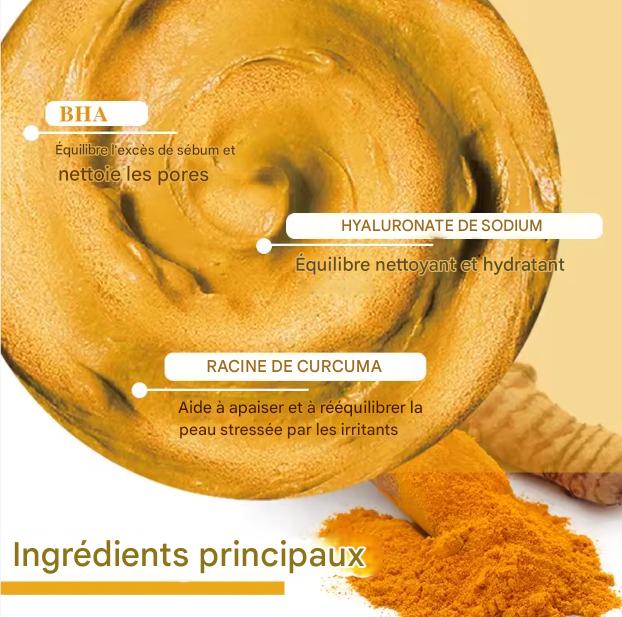 Masque bubble curcuma