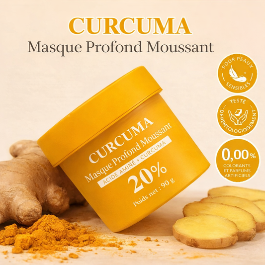 Masque bubble curcuma