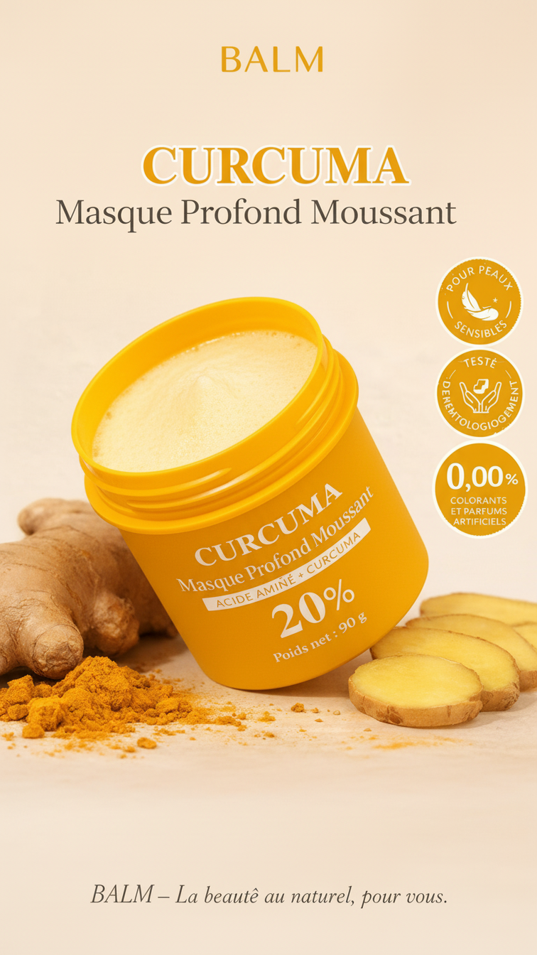 Masque Oxygène Éclat au Curcuma